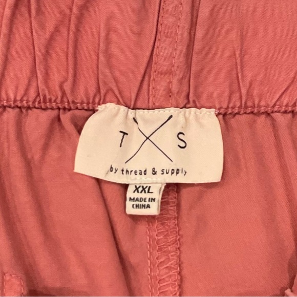 T&s Thread & Supply Women's Wide Leg Crop Pants - Brick Dust - Size XXL - Picture 4 of 4